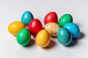 Fototapeta na wymiar Easter eggs colorful photoshoot