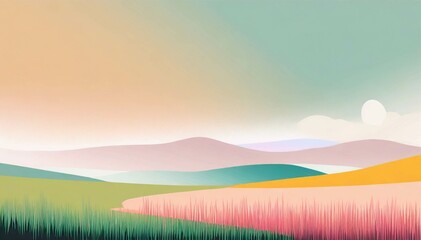 Obraz premium Minimalist Abstract Background with Sweet Life Concept, Copy Space for text or Quote.