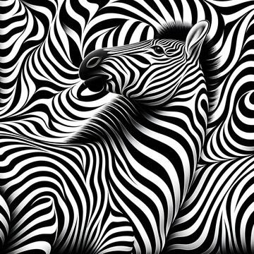Abstract Zebra pattern 