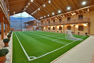 Fototapeta premium sport equipment in sport center professional photography
