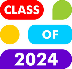 class of 2024 badge graphic