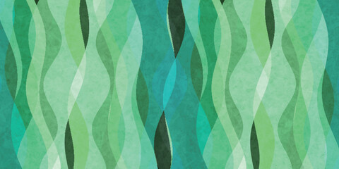 新緑　和紙　水彩　背景  © J BOY