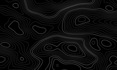 Topographic line contour map background. Abstract wavy topographic map and curved lines background. Abstract geographic wave grid line map.