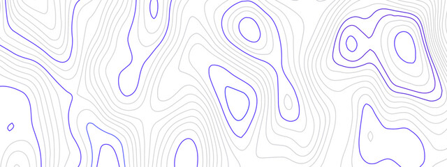 Abstract wavy topographic map. Abstract wavy and curved lines background. Abstract geometric topographic contour map background.