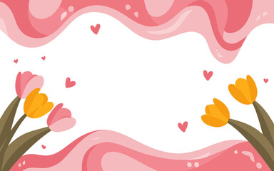 Abstract background poster. Good for fashion fabrics, postcards, email header, wallpaper, banner, events, covers, advertising, and more. Valentine's day, women's day, mother's day background.