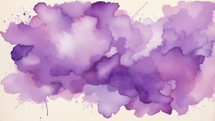 Obraz premium Abstract watercolor background design that beautifully combines purple and pink.