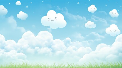 bright spring sky background illustration sunny air, blossom blooming, renewal awakening bright spring sky background