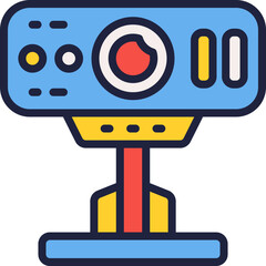 webcam icon. vector filled color icon for your website, mobile, presentation, and logo design.
