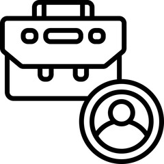 job icon. vector line icon for your website, mobile, presentation, and logo design.