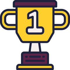 trophy icon. vector dual tone icon for your website, mobile, presentation, and logo design.