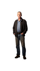 Turner stands full body, isolated, on a transparent background.