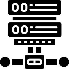 hosting icon. vector glyph icon for your website, mobile, presentation, and logo design.