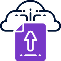 upload icon. vector dual tone icon for your website, mobile, presentation, and logo design.