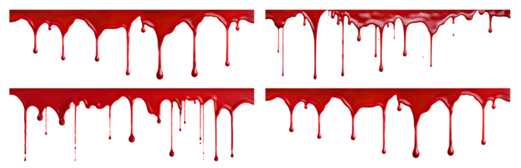 Blood dripping set cut out