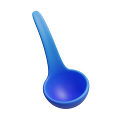 Blue Ladle Model in 3D Presentation With Ergonomic Design. Blue Soup Ladle With High-Quality Material.
3d illustration, 3d element, 3d rendering. 3d visualization isolated on a transparent background
