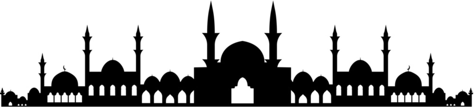 Mosque icon. Flat illustration of mosque vector icon for web design
