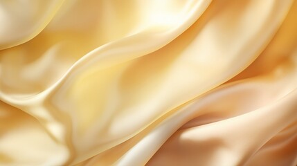 Golden silk background with smooth lines.