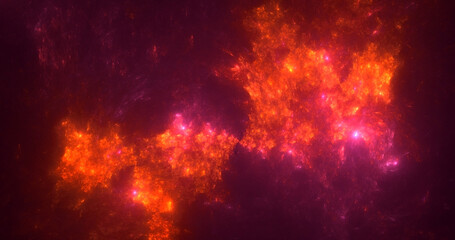 3D manual rendering abstract fantasy light fractal background