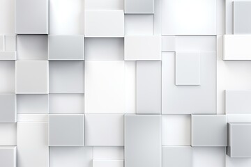 White abstract square background. Created with Ai