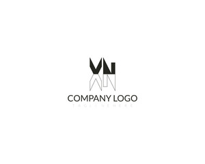 XN Letter Logo Design. Initial letters XN logo icon. Abstract letter XN X N minimal logo design template. X N Letter Design Vector with black Colors. XN logo, Vector, 