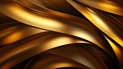 luxury abstract background with gold waves