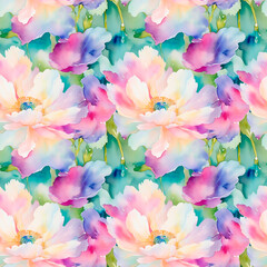 watercolor flowers background