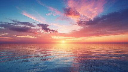 Fototapeta na wymiar nature background with beautiful sunset sky