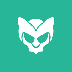 Logo robot vector illustartion. Esport logo design. Tech logo design.