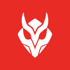 Logo robot vector illustartion. Esport logo design. Tech logo design.