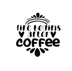 Coffee svg Coffee t shirt design t shirt banner Coffee investment isolated label lettering