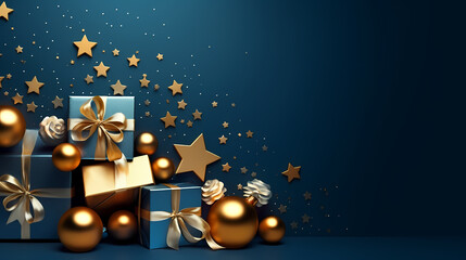 Gift box background with copy space for Christmas gifts, holidays or birthdays