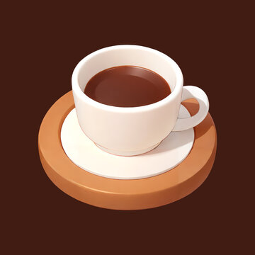 Cup of Coffee Icon Illustration
