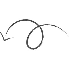 Arrow Brush Doodle Line