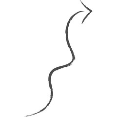 Arrow Brush Doodle Line