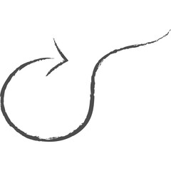 Arrow Brush Doodle Line