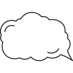 Comic Speech Bubble Line