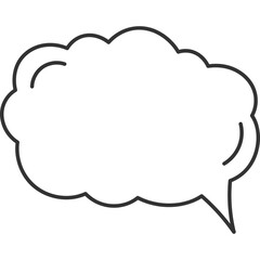 Comic Speech Bubble Line