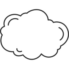 Comic Speech Bubble Line