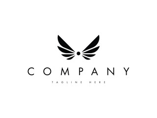 premium angle or bird wings logo design