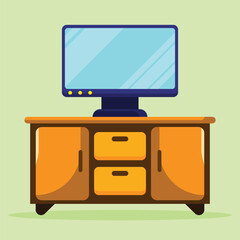 TV table icon. Subtable to place on electronic, interior, etc.
