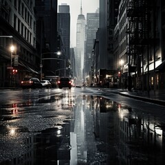 rainy city