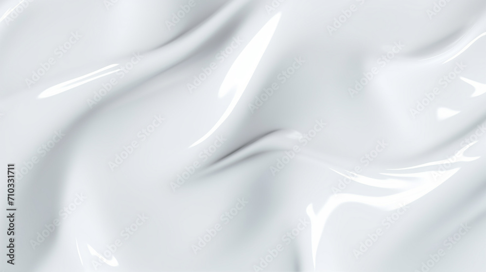 Canvas Prints white silk background with a smooth surface, background image of white liquid surface, generative ai