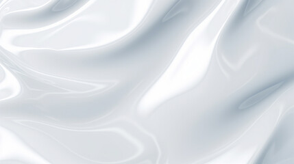Naklejka premium White silk background with a smooth surface, background image of white liquid surface, Generative AI