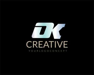  Abstract logos collection with letters. Geometrical abstract logo.