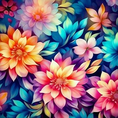 Obraz premium seamless floral pattern