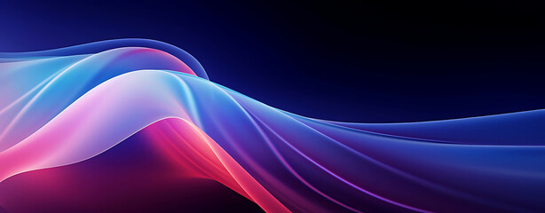 Fototapeta premium Big Neon Wave Background