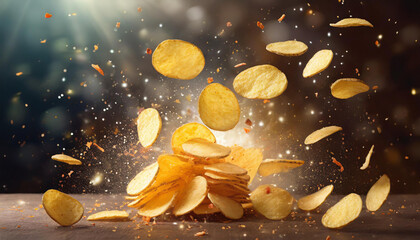 Potato chips falling 