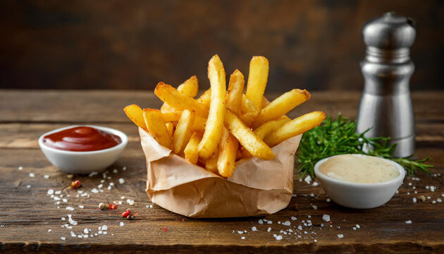 French Fries And Ketchup