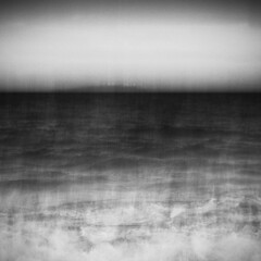 Abstract long exposure shot of the sea, Kanagawa Prefecture, Japan