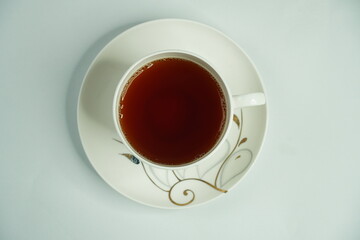 Cup of Tea - Black Tea - Green Tea on white background
